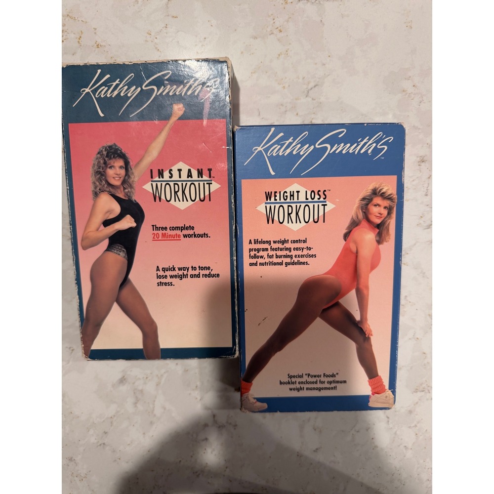 Kathy Smith VHS Workout Set Instant Workout Weight Loss Workout Vintage 90s